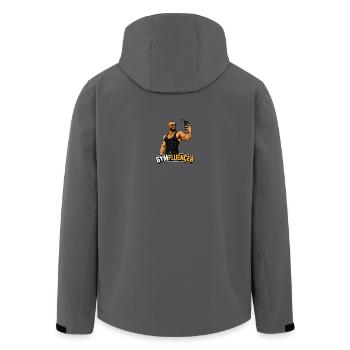 Gymfluencer – Bête Selfie – Édition Barbe - Veste softshell homme en polyester recyclé Stanley/Stella -  - Dos - AI Model Male 185 light (185cm)