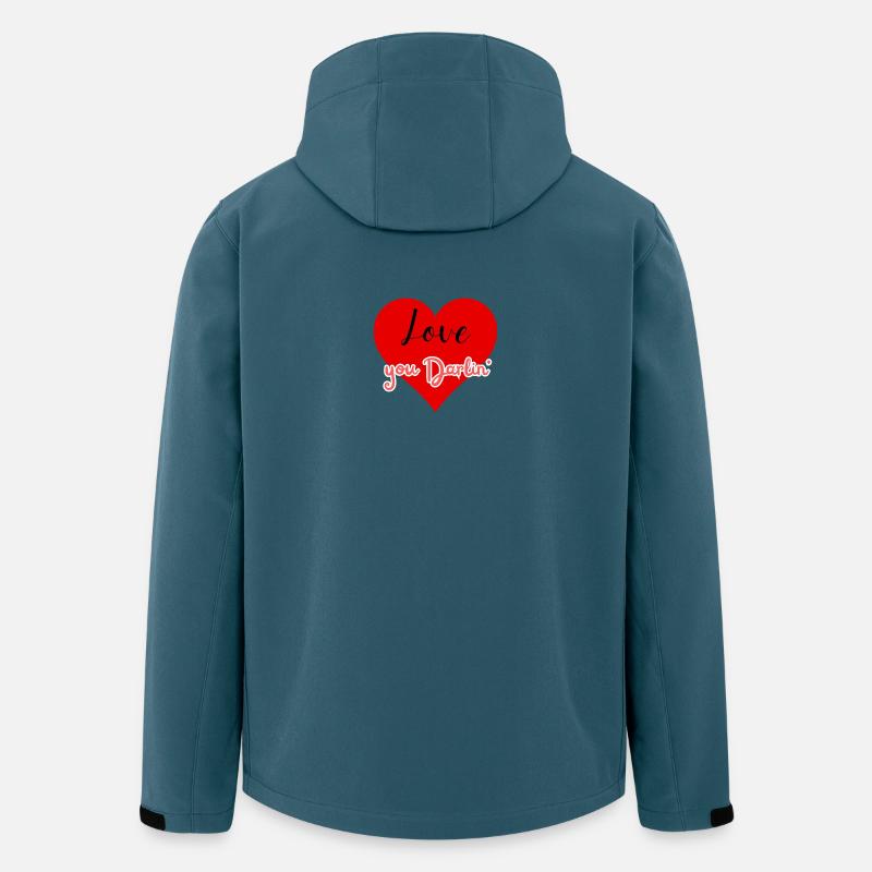 Ich liebe dich, Liebling. - Recycelte Männer Softshell-Jacke von Stanley/Stella - Dunkles Petrol