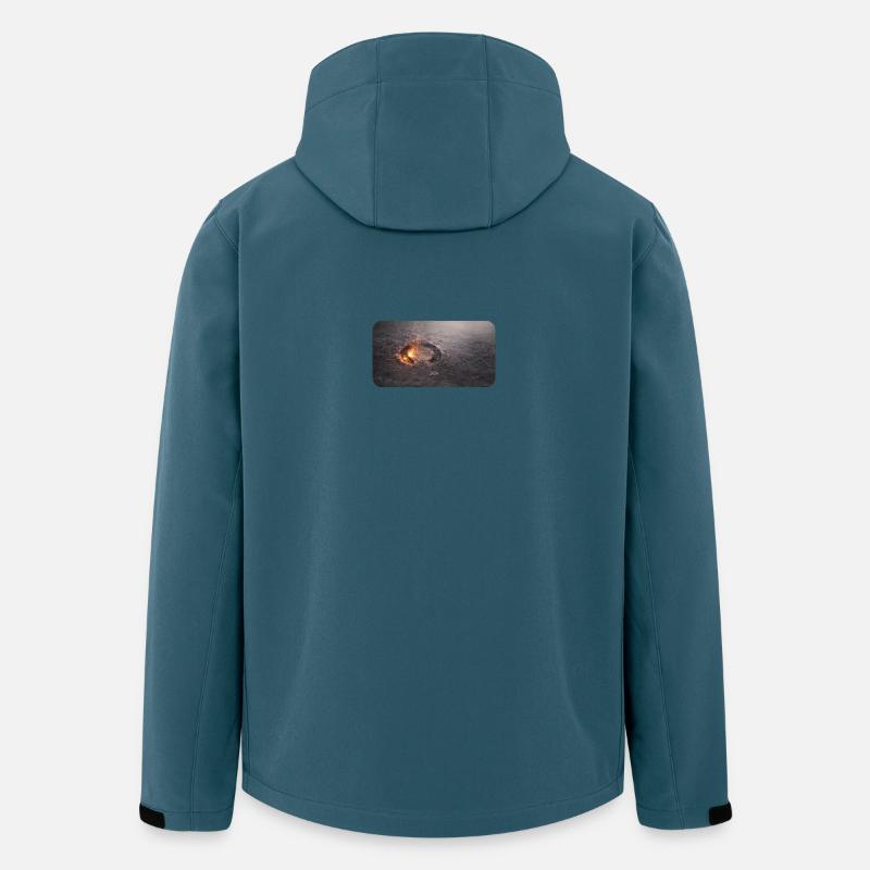 Hufspur im Ascheboden - Recycelte Männer Softshell-Jacke von Stanley/Stella - Dunkles Petrol