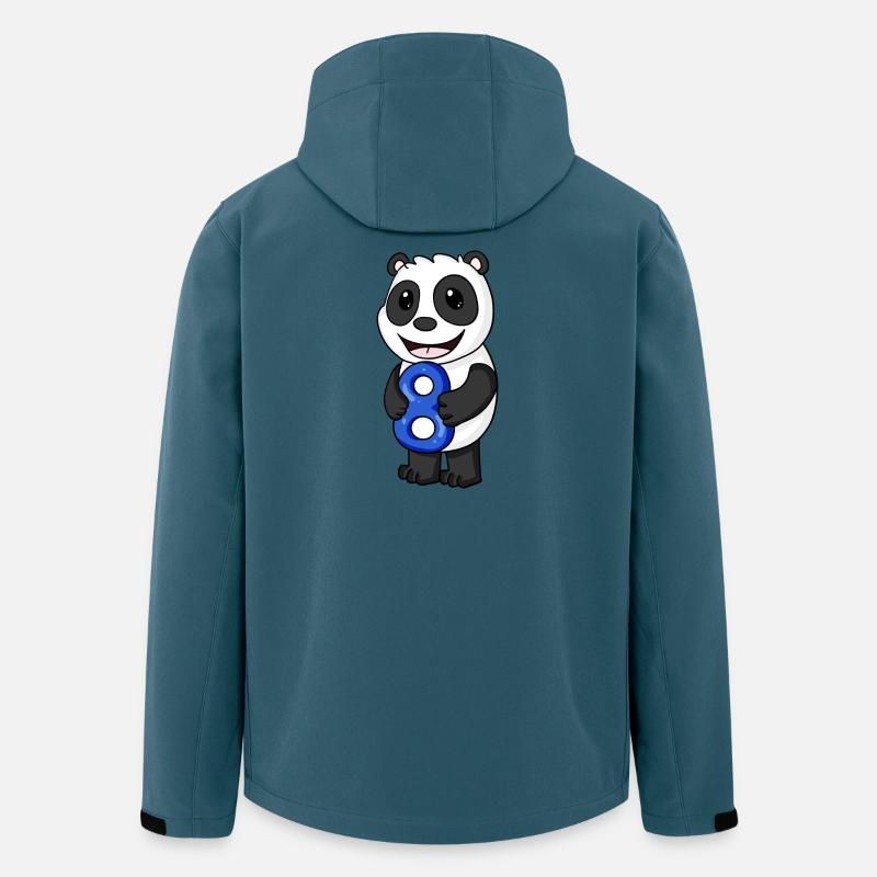 Panda 8 - Recycelte Männer Softshell-Jacke von Stanley/Stella - Dunkles Petrol