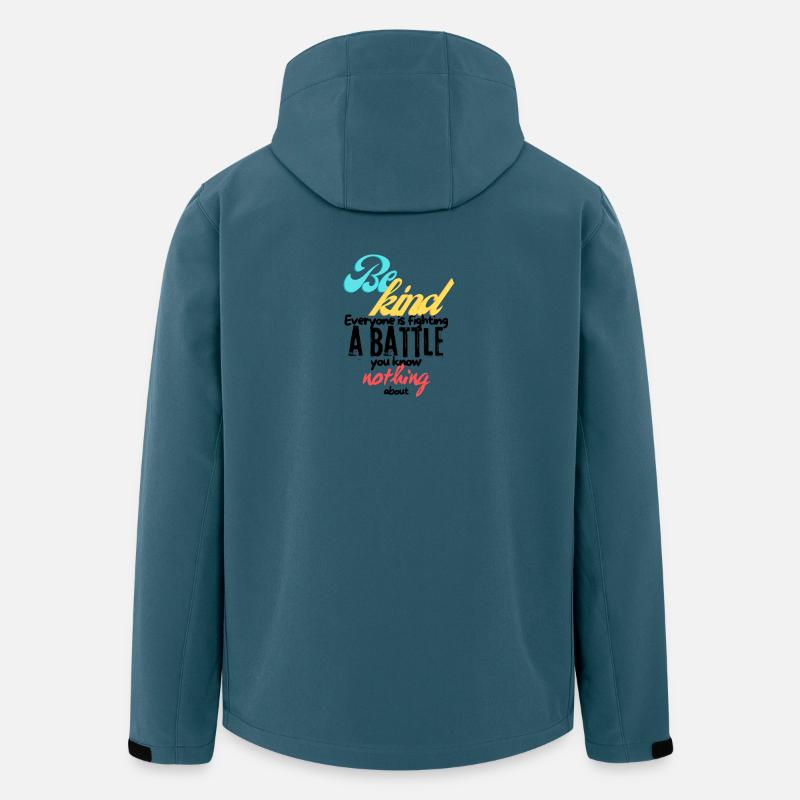 Be Kind - Recycelte Männer Softshell-Jacke von Stanley/Stella - Dunkles Petrol