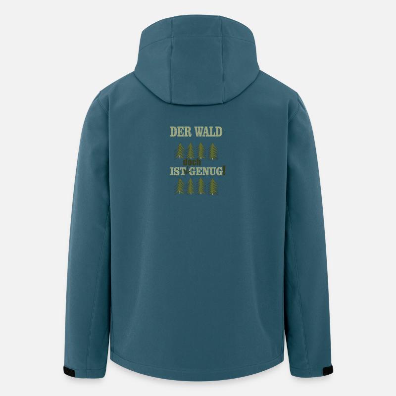 der wald ist doch genug - Recycelte Männer Softshell-Jacke von Stanley/Stella - Dunkles Petrol