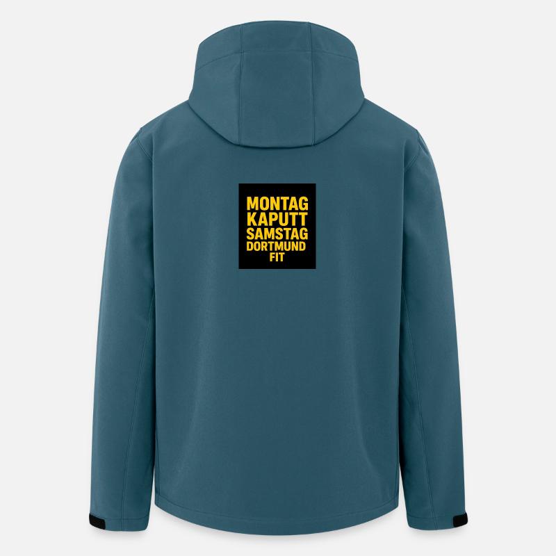 Dortmund  - Recycelte Männer Softshell-Jacke von Stanley/Stella - Dunkles Petrol