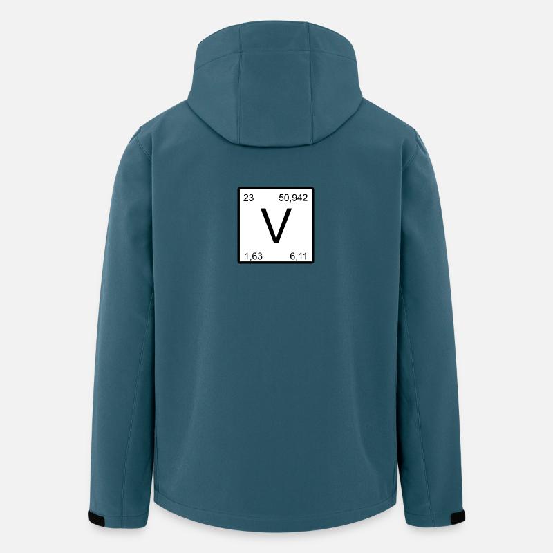 Vanadium V-Element Conception - Veste softshell homme en polyester recyclé Stanley/Stella - bleu pétrole foncé