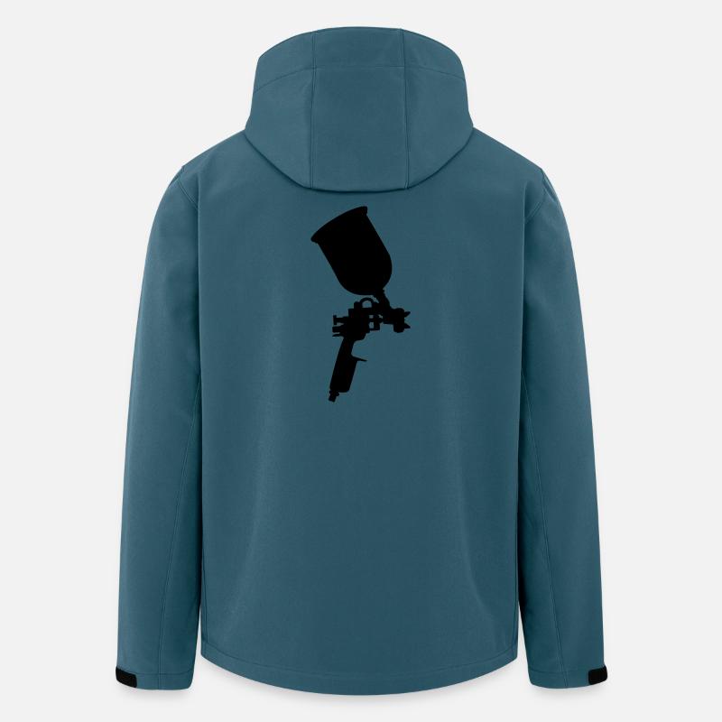 Airbrush - Recycelte Männer Softshell-Jacke von Stanley/Stella - Dunkles Petrol