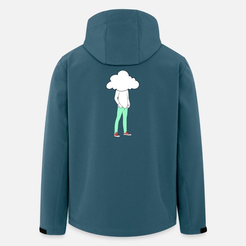 Kopf in den Wolken - Recycelte Männer Softshell-Jacke von Stanley/Stella - Dunkles Petrol