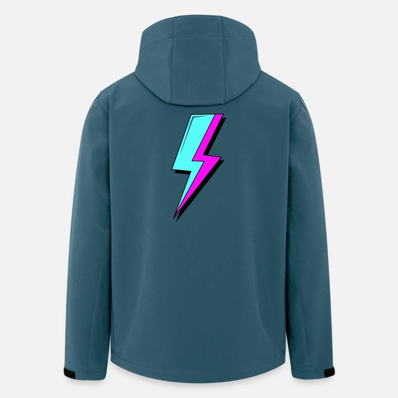 Psychedelische Neon-Beleuchtung - Recycelte Männer Softshell-Jacke von Stanley/Stella - Dunkles Petrol
