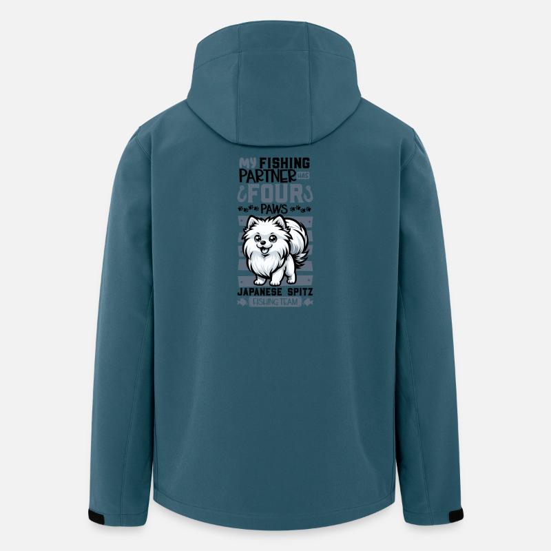Angeln und Japan-Spitz - Recycelte Männer Softshell-Jacke von Stanley/Stella - Dunkles Petrol