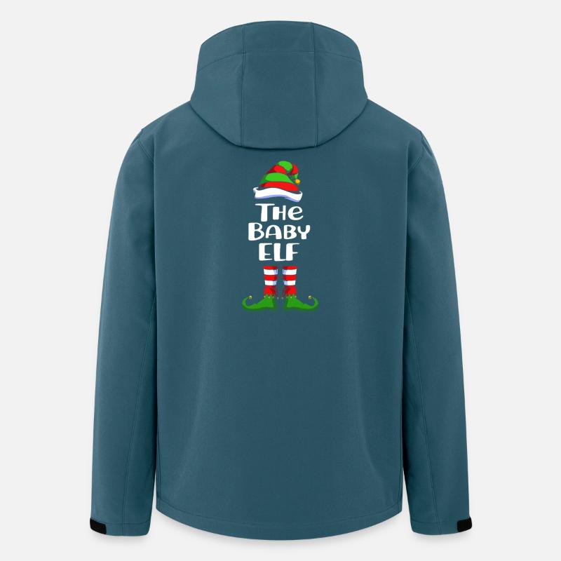 Baby Nachwuchs Elfe Elf Weihnachtsgeschenk - Recycelte Männer Softshell-Jacke von Stanley/Stella - Dunkles Petrol