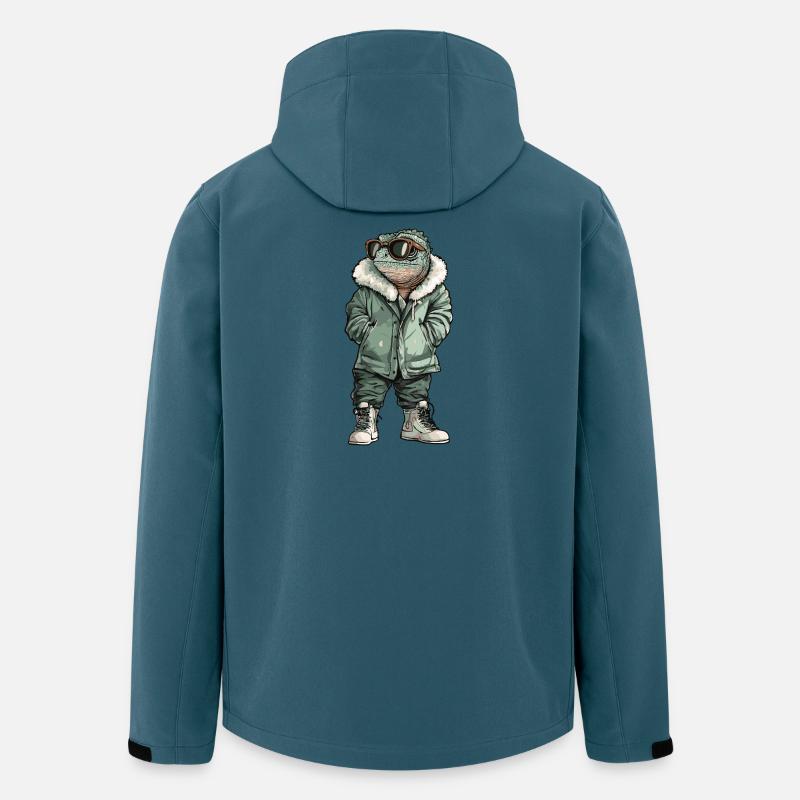 Chameleon Cool Winter - Recycelte Männer Softshell-Jacke von Stanley/Stella - Dunkles Petrol
