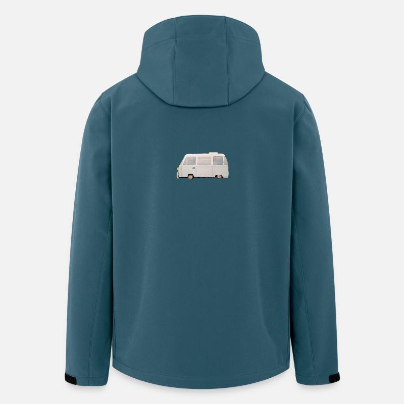 Camper Campingbus - Recycelte Männer Softshell-Jacke von Stanley/Stella - Dunkles Petrol