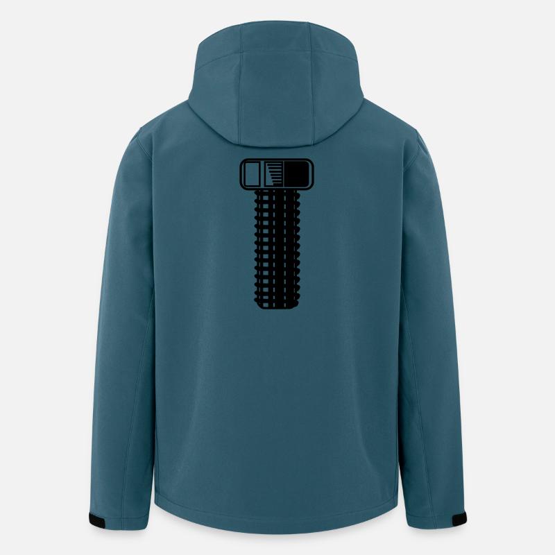 Bolzen - Recycelte Männer Softshell-Jacke von Stanley/Stella - Dunkles Petrol