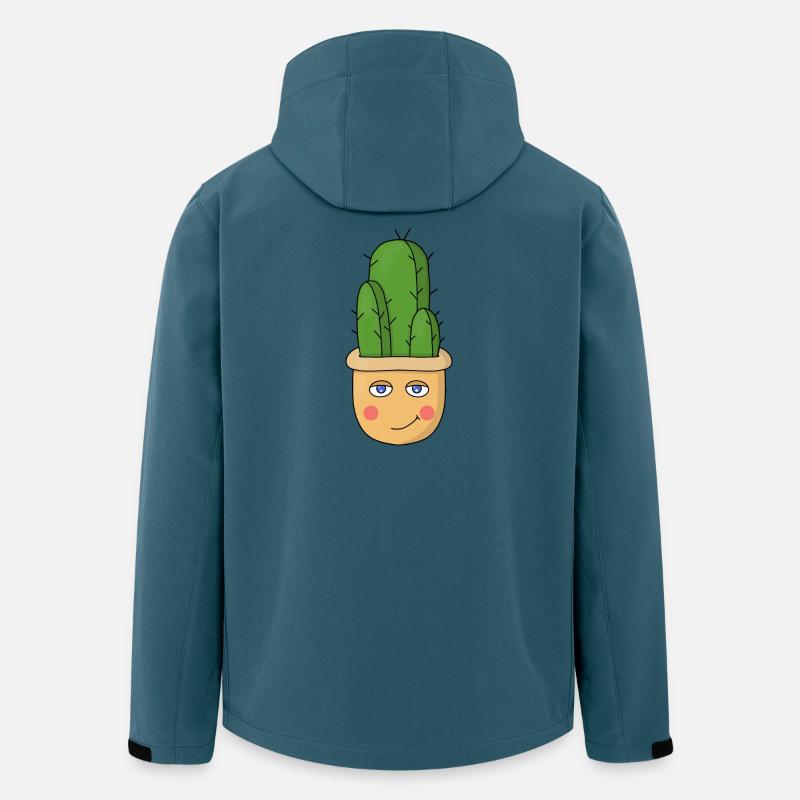 Ein niedlicher Kaktus - Recycelte Männer Softshell-Jacke von Stanley/Stella - Dunkles Petrol