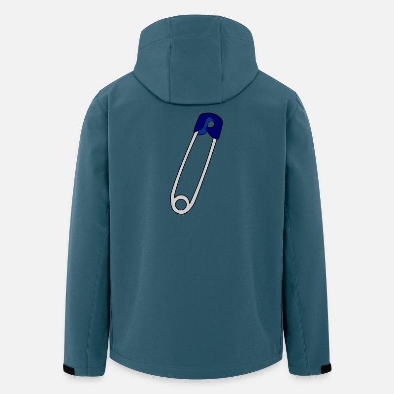 Sicherheitsnadel - Recycelte Männer Softshell-Jacke von Stanley/Stella - Dunkles Petrol