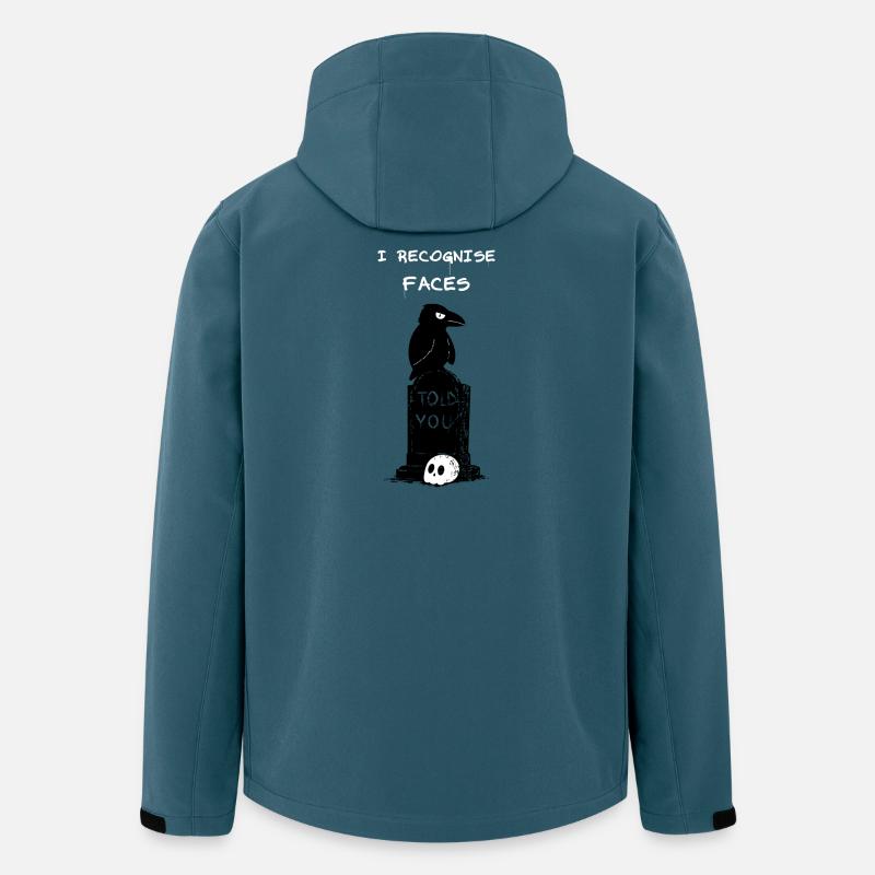 I recognise faces - Recycelte Männer Softshell-Jacke von Stanley/Stella - Dunkles Petrol