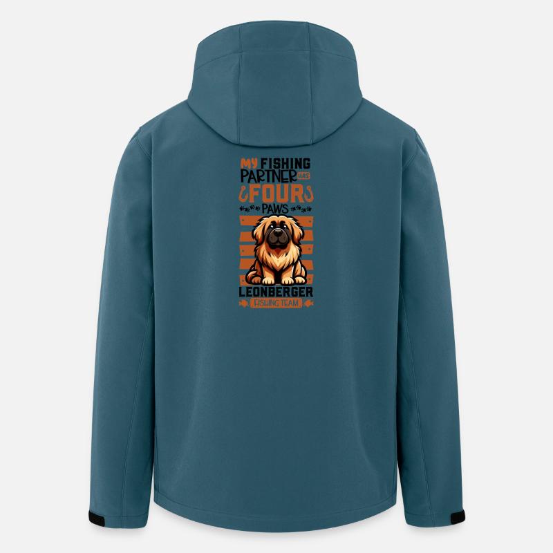 Angeln und Leonberger - Recycelte Männer Softshell-Jacke von Stanley/Stella - Dunkles Petrol