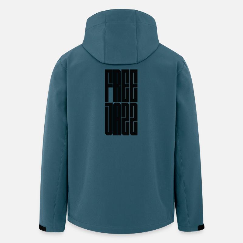 Free Jazz Logo-Design - Recycelte Männer Softshell-Jacke von Stanley/Stella - Dunkles Petrol