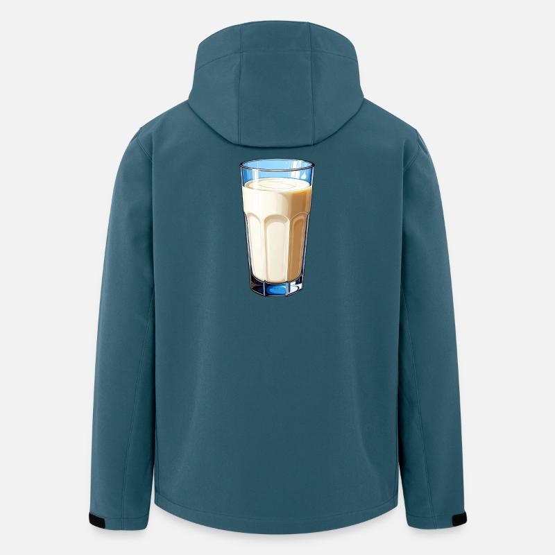 Ein Glas Milch - Recycelte Männer Softshell-Jacke von Stanley/Stella - Dunkles Petrol