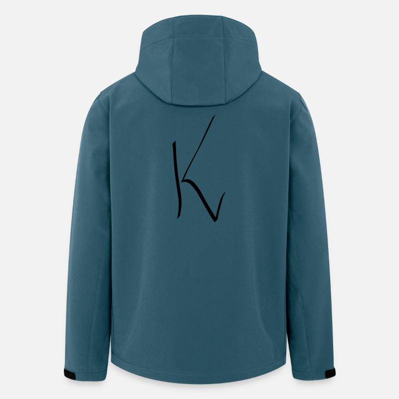 Buchstabe K - Recycelte Männer Softshell-Jacke von Stanley/Stella - Dunkles Petrol