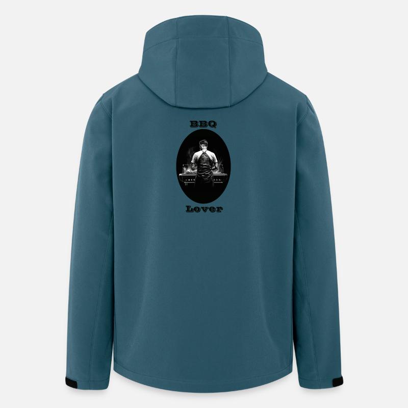 BBQ Lover - Recycelte Männer Softshell-Jacke von Stanley/Stella - Dunkles Petrol