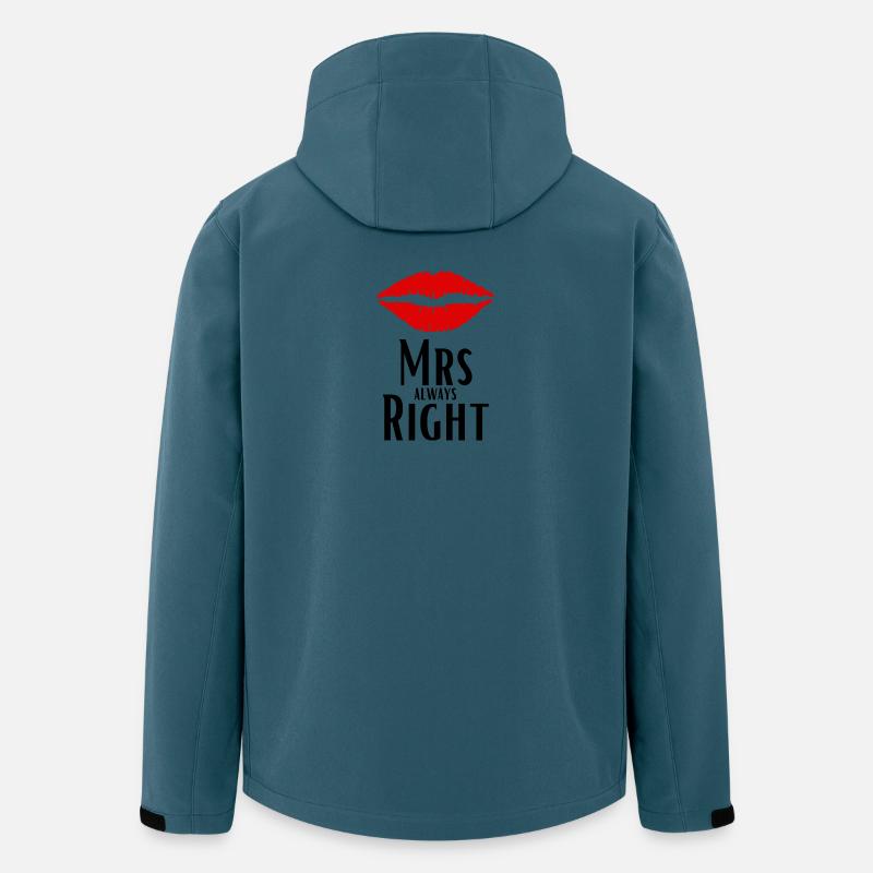 Mrs always Right Valentine's Day Love Relationship - Men’s Recycled Softshell Jacket by Stanley/Stella - stargazer