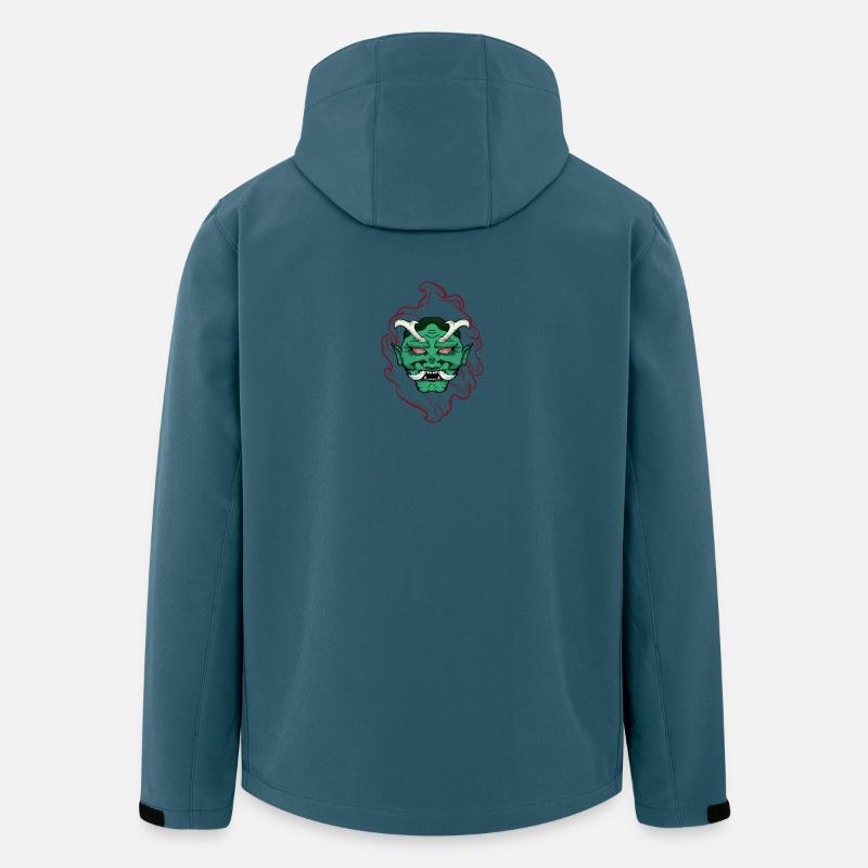 Japan Demon - grün - Recycelte Männer Softshell-Jacke von Stanley/Stella - Dunkles Petrol