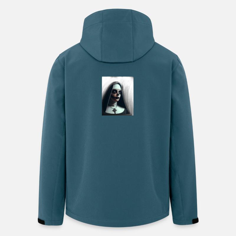 Nonne démoniaque dans le brouillard - Veste softshell homme en polyester recyclé Stanley/Stella - bleu pétrole foncé