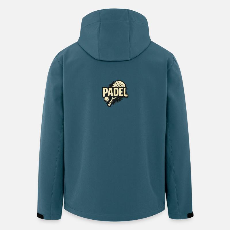 Padel Kraft Logo - Recycelte Männer Softshell-Jacke von Stanley/Stella - Dunkles Petrol