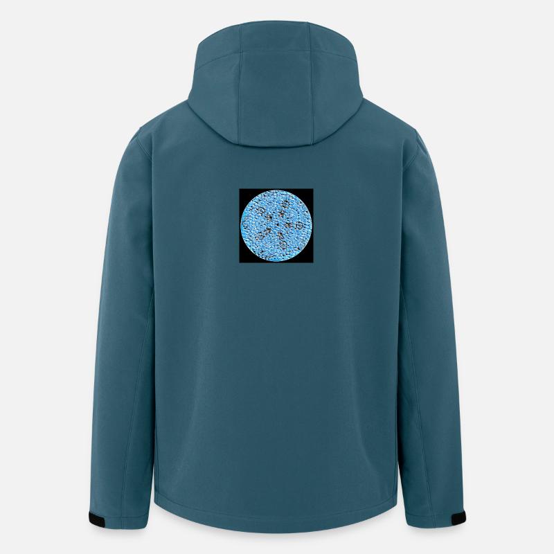 Blauer Kieselmosaikkreis - Recycelte Männer Softshell-Jacke von Stanley/Stella - Dunkles Petrol