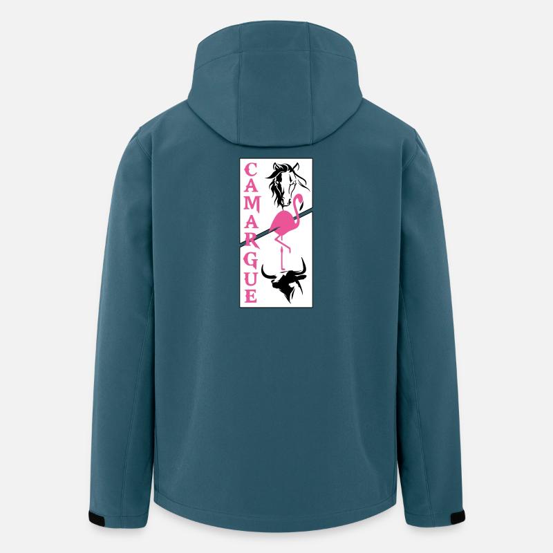 Camargue - Recycelte Männer Softshell-Jacke von Stanley/Stella - Dunkles Petrol