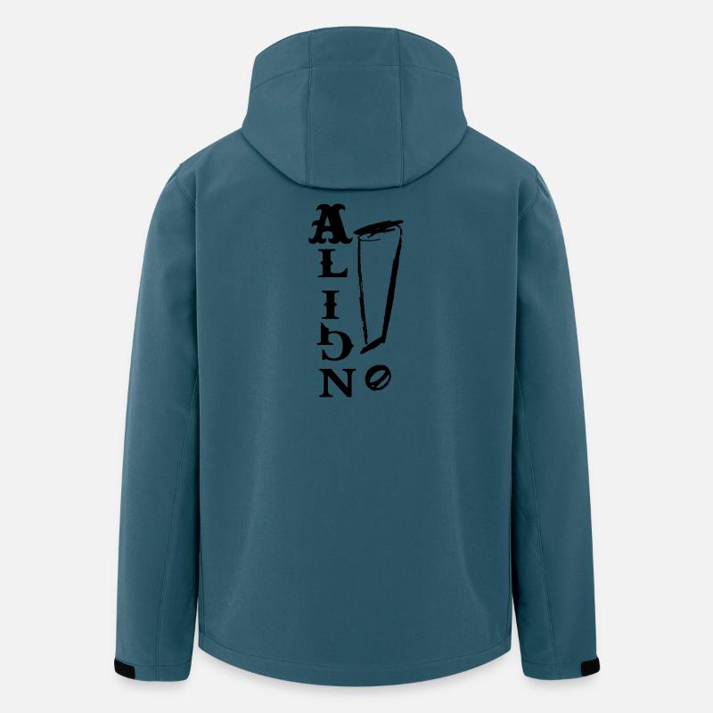 ALIGN – Signature Design - Recycelte Männer Softshell-Jacke von Stanley/Stella - Dunkles Petrol