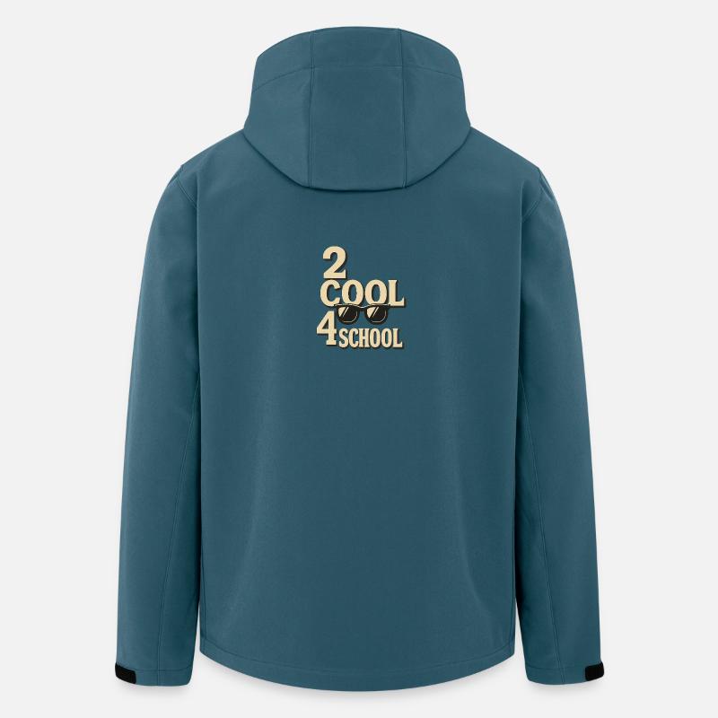2 cool 4 Schule - Recycelte Männer Softshell-Jacke von Stanley/Stella - Dunkles Petrol