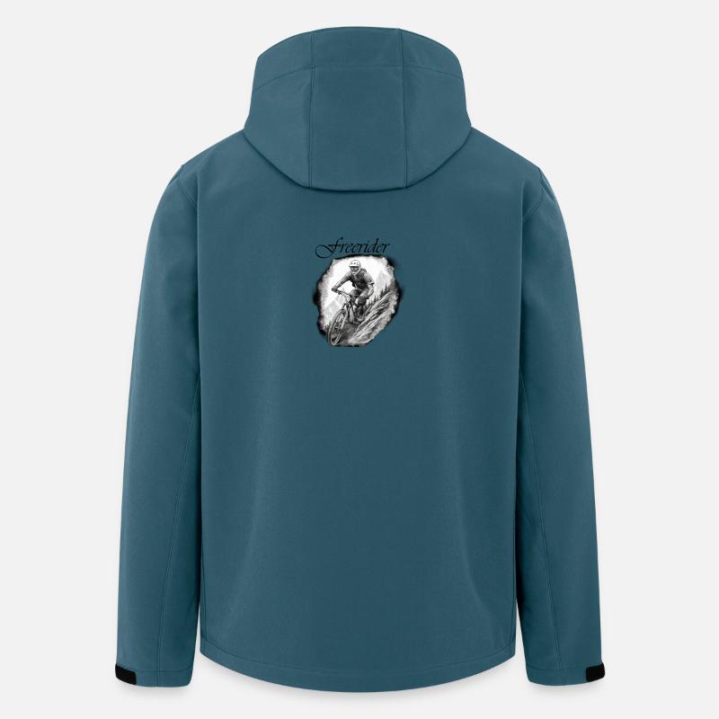 Freerider - Recycelte Männer Softshell-Jacke von Stanley/Stella - Dunkles Petrol