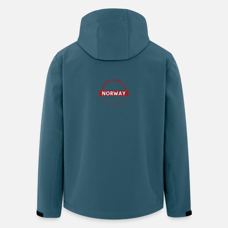 Norwegen Emblem Runder Ring - Recycelte Männer Softshell-Jacke von Stanley/Stella - Dunkles Petrol