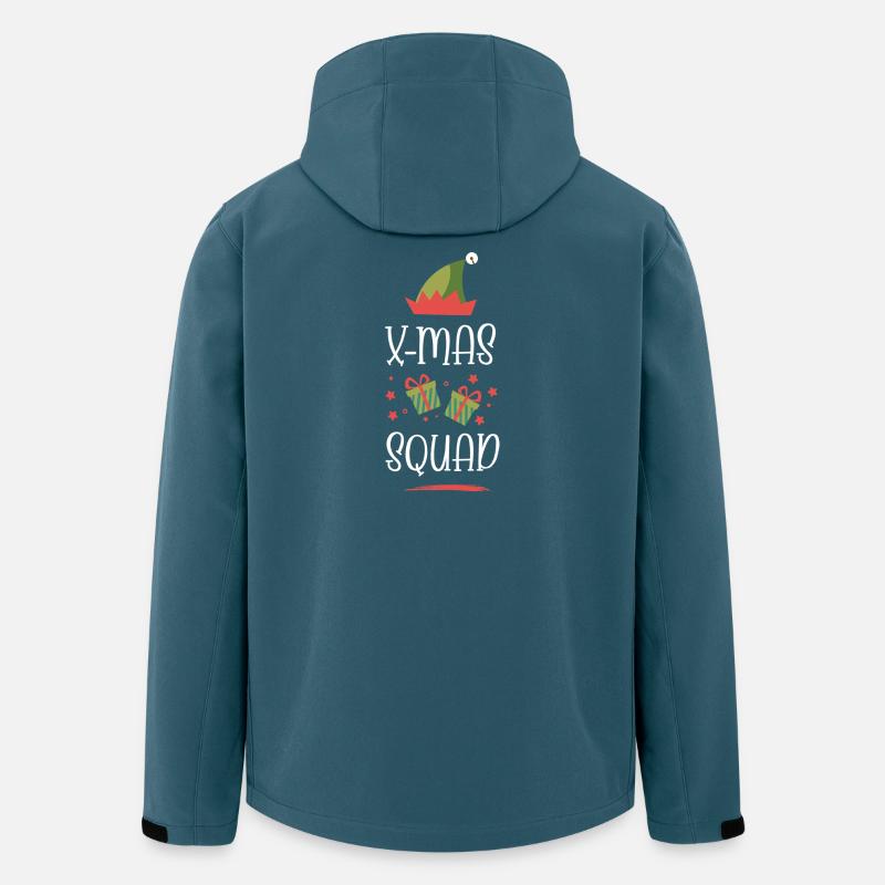 X-Mas Squad - Recycelte Männer Softshell-Jacke von Stanley/Stella - Dunkles Petrol