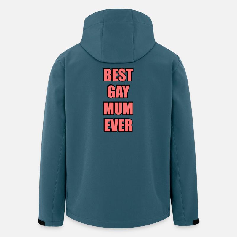 Beste schwule Mutter aller Zeiten - Recycelte Männer Softshell-Jacke von Stanley/Stella - Dunkles Petrol