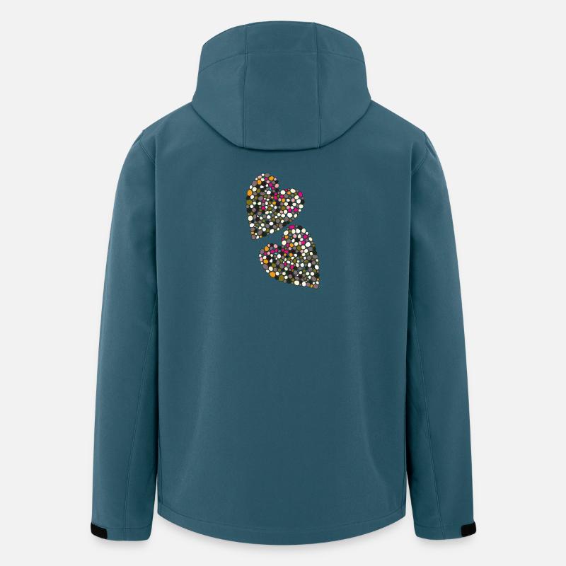 herzen kugeln - Recycelte Männer Softshell-Jacke von Stanley/Stella - Dunkles Petrol