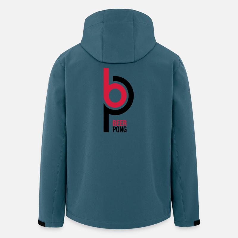BP Beer Pong - Recycelte Männer Softshell-Jacke von Stanley/Stella - Dunkles Petrol