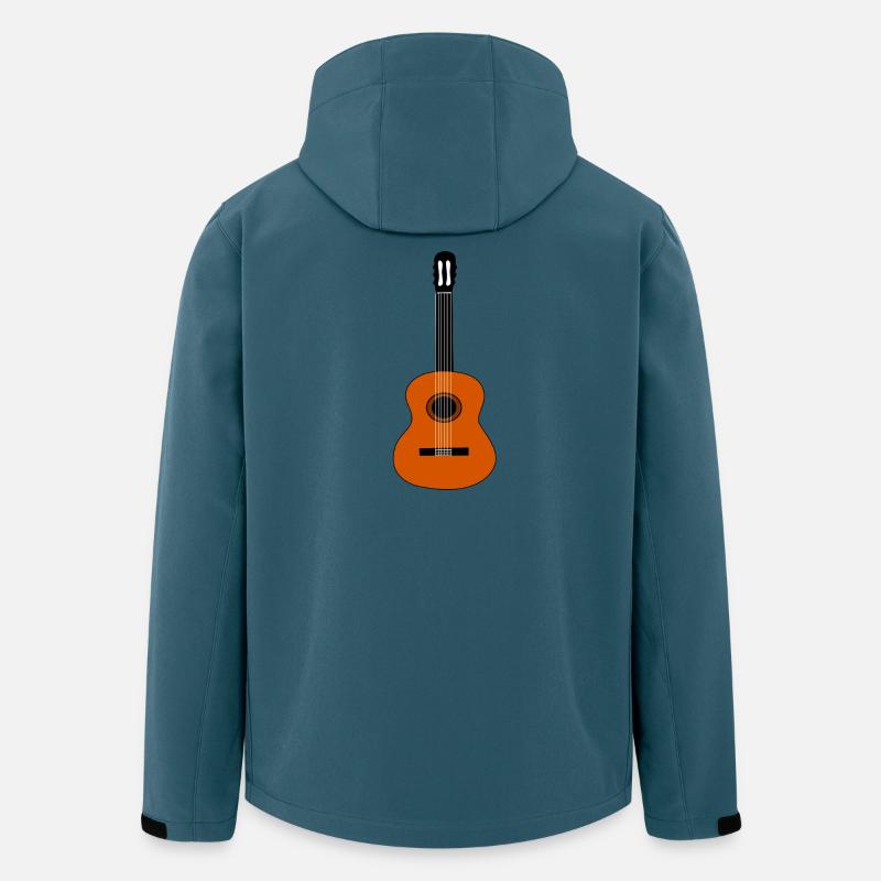 Gitarre - Recycelte Männer Softshell-Jacke von Stanley/Stella - Dunkles Petrol