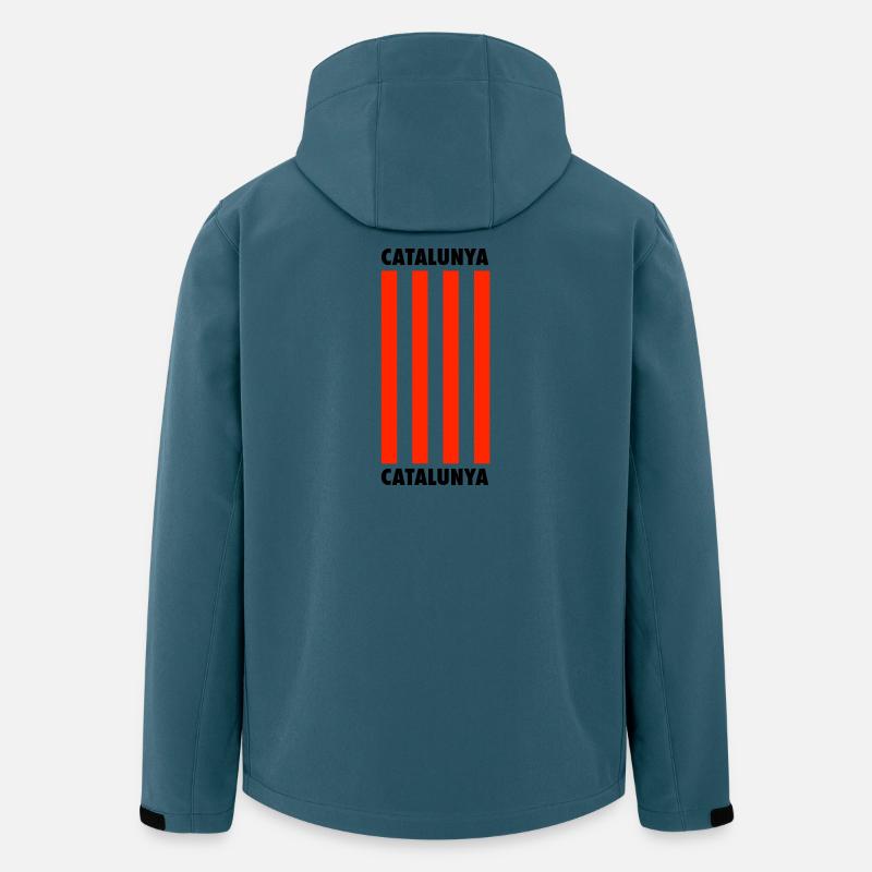 Katalonien - Recycelte Männer Softshell-Jacke von Stanley/Stella - Dunkles Petrol