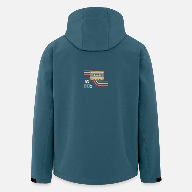 Kassettenliebe 80er Retro - Recycelte Männer Softshell-Jacke von Stanley/Stella - Dunkles Petrol