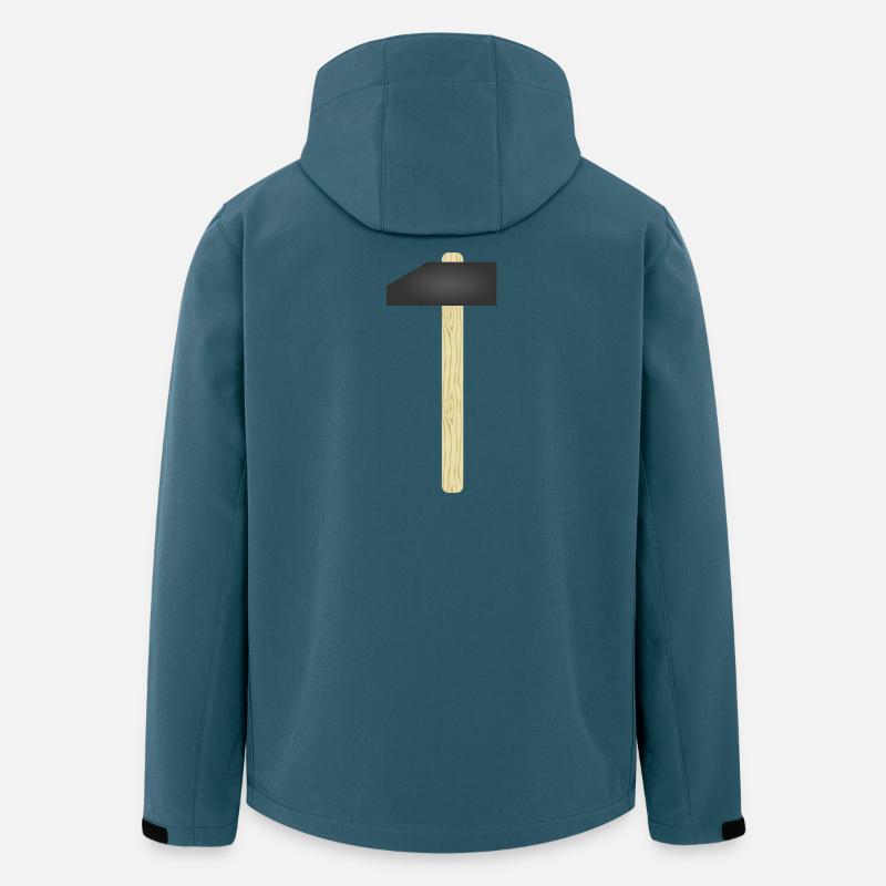 Metallhammer-Design - Recycelte Männer Softshell-Jacke von Stanley/Stella - Dunkles Petrol