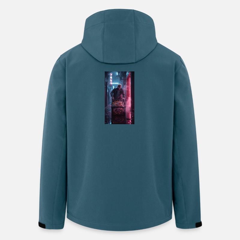 Neon Alley Rebell mit Flaschenkorb - Recycelte Männer Softshell-Jacke von Stanley/Stella - Dunkles Petrol