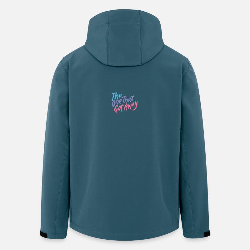 Celui qui s’est échappé Gradient - Veste softshell homme en polyester recyclé Stanley/Stella - bleu pétrole foncé