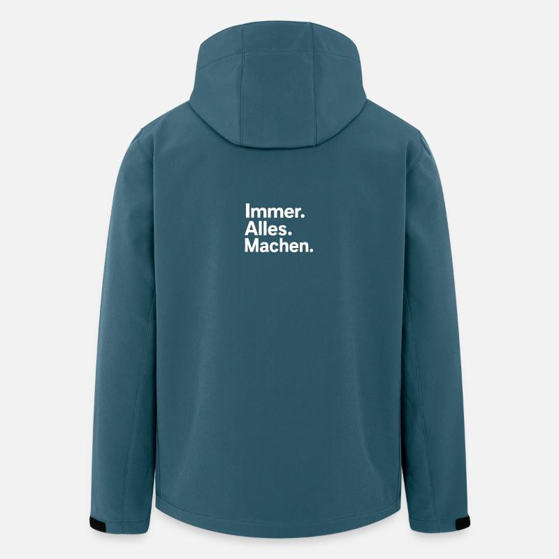 Immer. Alles. Machen. - Recycelte Männer Softshell-Jacke von Stanley/Stella - Dunkles Petrol