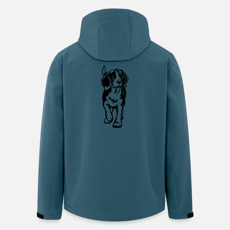 Beagle - Recycelte Männer Softshell-Jacke von Stanley/Stella - Dunkles Petrol