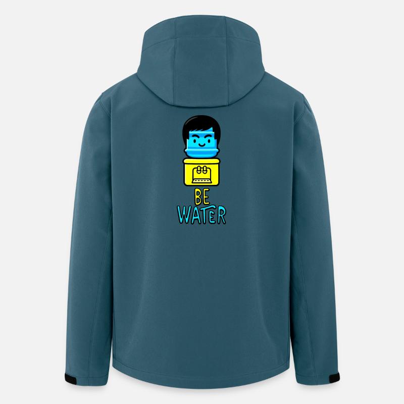 Sei Wasserkühler - Recycelte Männer Softshell-Jacke von Stanley/Stella - Dunkles Petrol