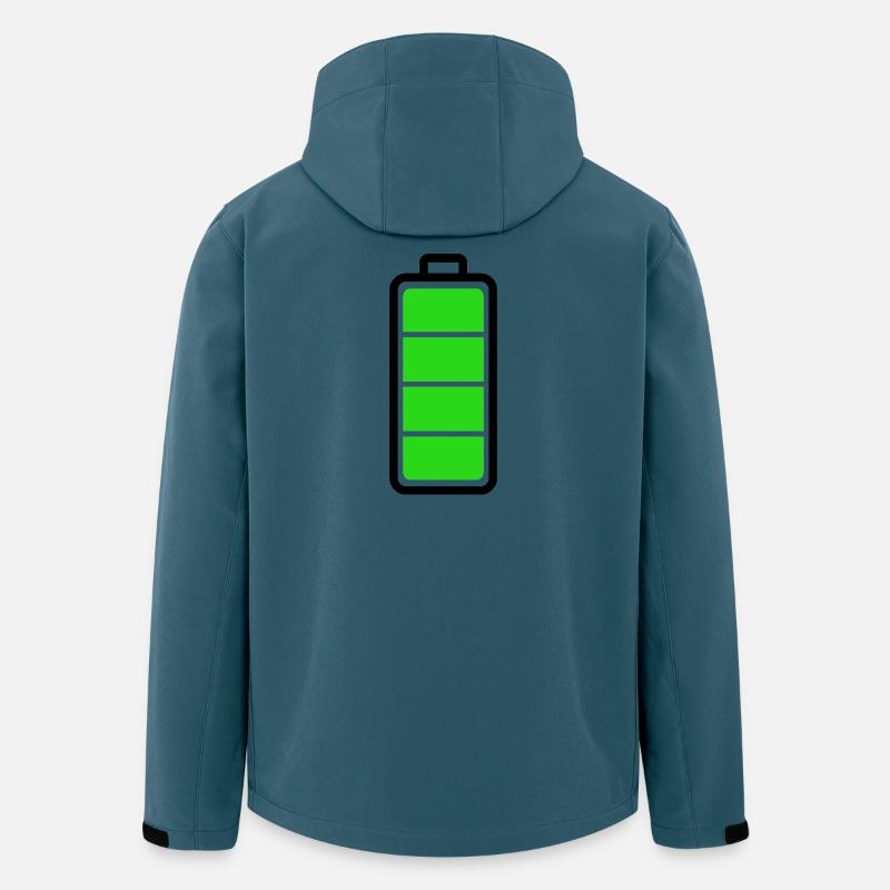 schwache Batterie - Recycelte Männer Softshell-Jacke von Stanley/Stella - Dunkles Petrol