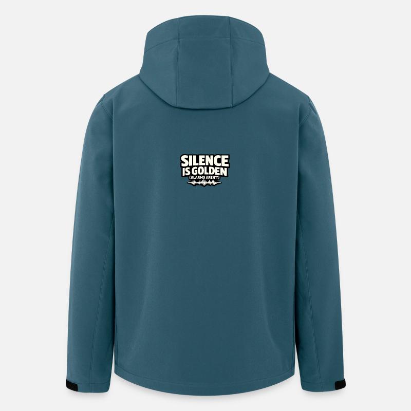 Silence is golden (alarms aren't) - Krankenpfleger - Recycelte Männer Softshell-Jacke von Stanley/Stella - Dunkles Petrol