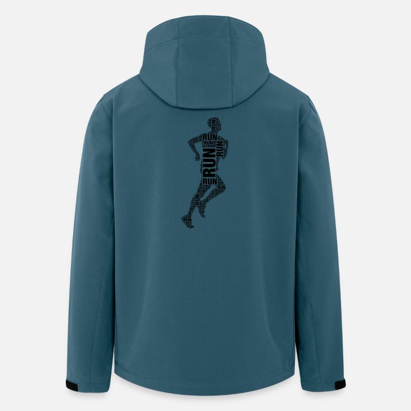 Rennen - Recycelte Männer Softshell-Jacke von Stanley/Stella - Dunkles Petrol